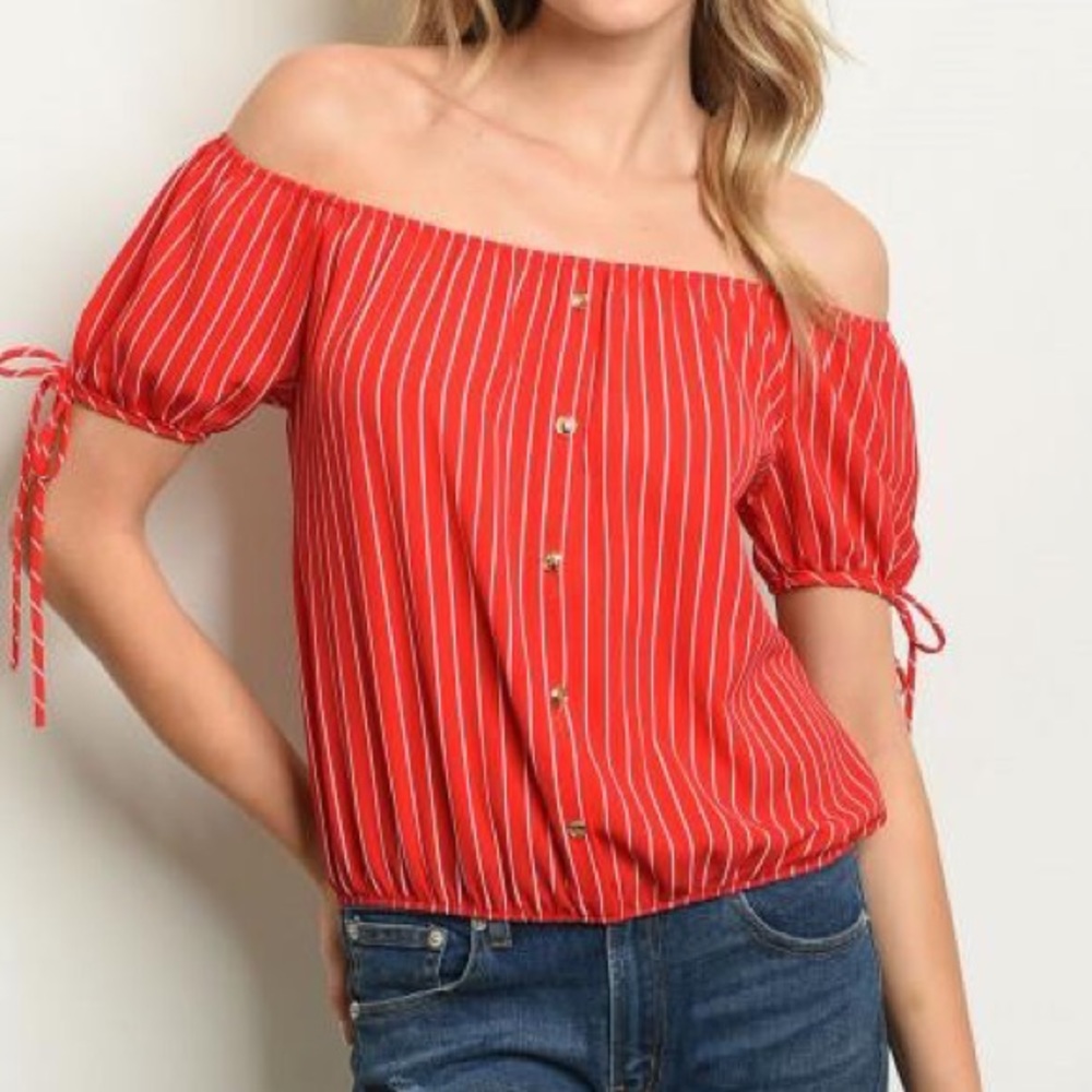 Jada Red Blouse